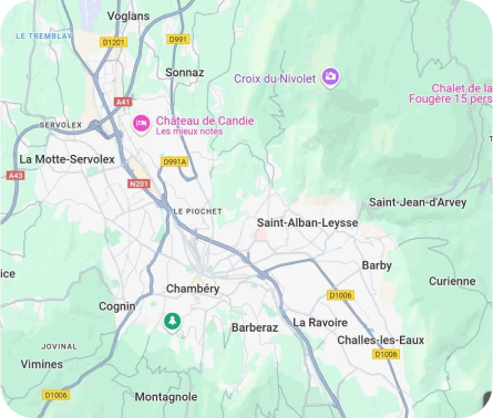 localisation de l'emplacement